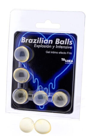 TALOKA - 5 BRAZILIAN BALLS COLD  VIBRATION EFFECT EXCITING GEL