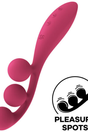 SATISFYER - TRI BALL 1 MULTI VIBRATOR RED