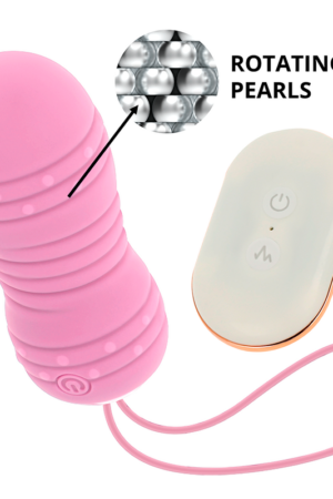 OHMAMA - HUEVO CONTROL REMOTO 7 MODOS ROTACION ROSA