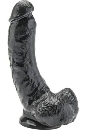 GET REAL - DILDO 20,5 CM WITH BALLS BLACK