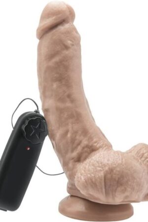 GET REAL - DILDO 20,5 CM WITH BALLS VIBRATOR SKIN