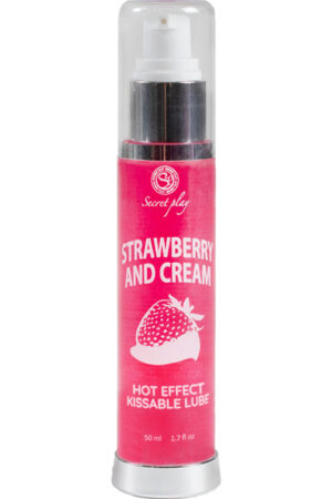 SECRETPLAY - LUBRICANT 2-1 HEAT EFFECT STRAWBERRY & CREAM 50 ML