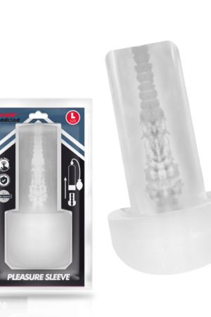 PUMP ADDICTED - PLEASURE SLEEVE MASTUBADOR SIZE L