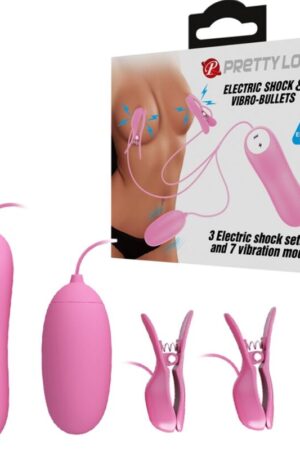 PRETTY LOVE - TWEEZERS WITH VIBRATION AND PINK ELETROSHOCK