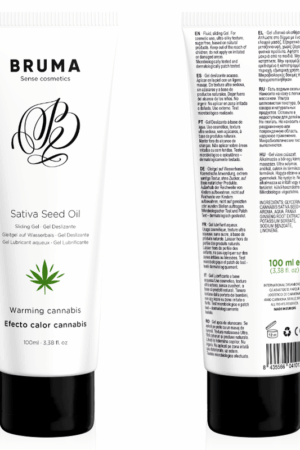 BRUMA - SATIVA SEED OIL SLIDING GEL WARMING CANNABIS FLAVOR 100 ML