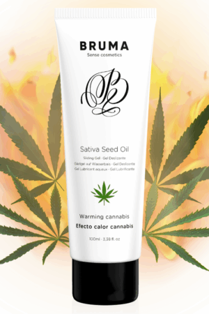 BRUMA - SATIVA SEED OIL SLIDING GEL WARMING CANNABIS FLAVOR 100 ML