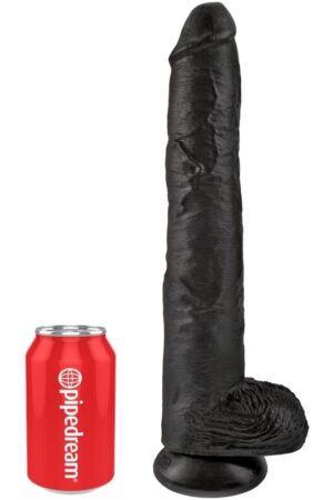 KING COCK - PENE REALÍSTICO CON TESTÍCULOS 30.5 CM NEGRO