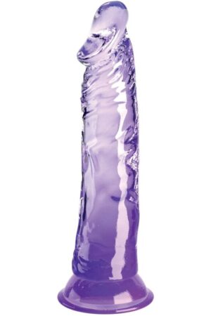 KING COCK - CLEAR REALISTIC PENIS 19.7 CM PURPLE