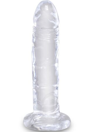 KING COCK - CLEAR REALISTIC PENIS 15.5 CM TRANSPARENT