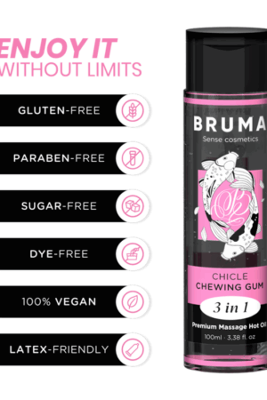 BRUMA - PREMIUM MASSAGE HOT OIL CHEWING GUM 3 IN 1 - 100 ML