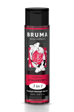 BRUMA - PREMIUM MASSAGE HOT OIL STRAWBERRY 3 IN 1 - 100 ML