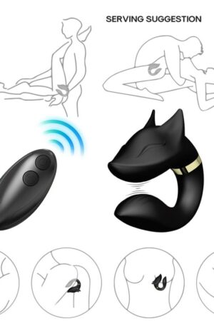 ARMONY - FOX VIBRADOR PAREJAS CONTROL REMOTO NEGRO