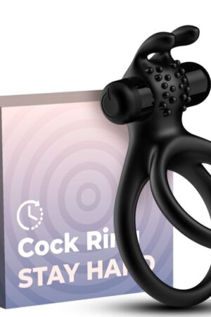 ARMONY - TRAVELER DOUBLE VIBRATOR RING FOR COUPLES RABBIT BLACK
