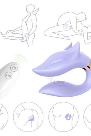 ARMONY - FOX VIBRADOR PAREJAS CONTROL REMOTO VIOLETA