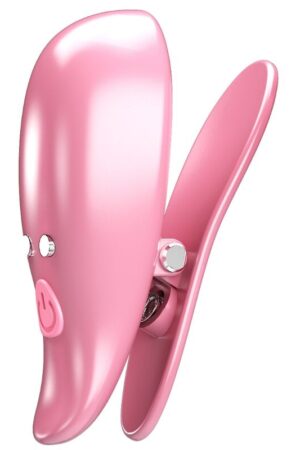 PRETTY LOVE - LEAF VIBRATING NIPPLE CLAMPS PINK