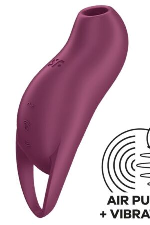 SATISFYER - POCKET PRO 1 CLITORIS STIMULATOR GARNET