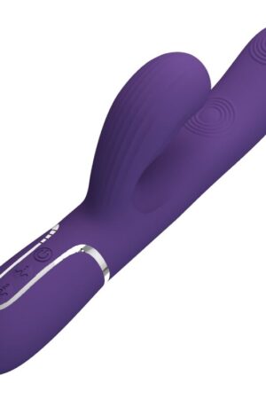 PRETTY LOVE - PERLITA VIBRADOR PUNTO G 3 EN 1 MULTIFUNCIÓN MORADO