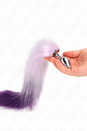 KINK - ANAL PLUG SIZE S 7 X 3 CM WITH SYNTHETIC TAIL 40 CM PURPLE