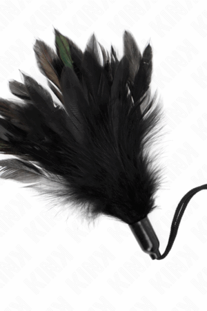 KINK - TICKLE FEATHERS WITH ROPE HANDLE PLASTIC BASE 15 CM