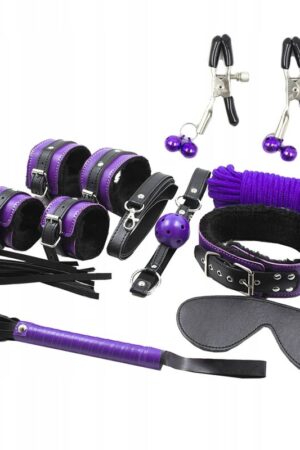 SECRETPLAY - BDSM SET 8PCS PURBLE /BLACK