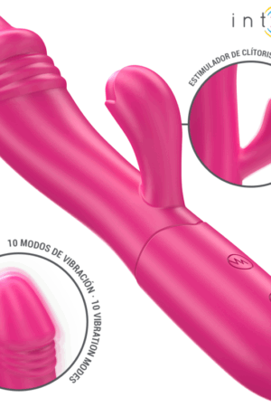 INTENSE - IVY FLEXIBLE VIBRATOR 10 VIBRATIONS WITH STIMULATING TONGUE PINK