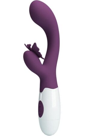 PRETTY LOVE - BUTTERFLY KISS RABBIT VIBRATOR  G-SPOT STIMULATOR PURPLE