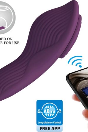 PRETTY LOVE - MANE LAY ON CLITORIS MASSAGER 10 VIBRATIONS REMOTE CONTROL PURPLE