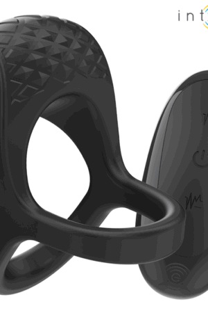 INTENSE - ALEX VIBRATOR DOUBLE PENIS RING 10 VIBRATIONS BLACK