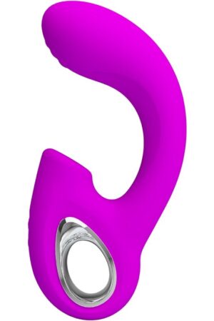 PRETTY LOVE - SIBEL SIBEL G-SPOT VIBRATOR + CLITORIS STIMULATOR 10 VIBRATIONS PURPLE