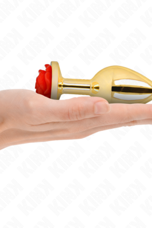 KINK - PLUG ANAL GOLD ROSE RED SIZE L