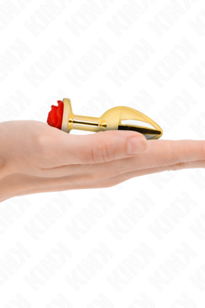 KINK - PLUG ANAL GOLD ROSE RED SIZE S