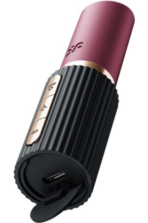 SATISFYER - PRO 2 KISS WAVE CLITORIS STIMULATOR GARNET / BLACK