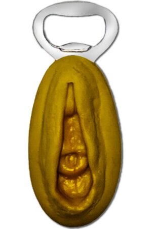 DIABLO PICANTE - SILVER OPENER WITH A GOLDEN VAGINA SHAPE
