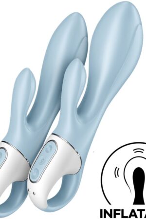 SATISFYER - AIR PUMP BUNNY 1 INFLATABLE RABBIT VIBRATOR BLUE