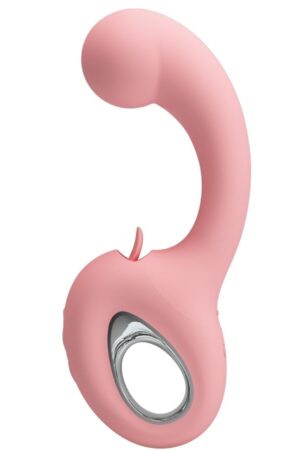 PRETTY LOVE - ERYNNYES G-SPOT VIBRATOR + CLITORIS STIMULATOR 10 VIBRATIONS PINK