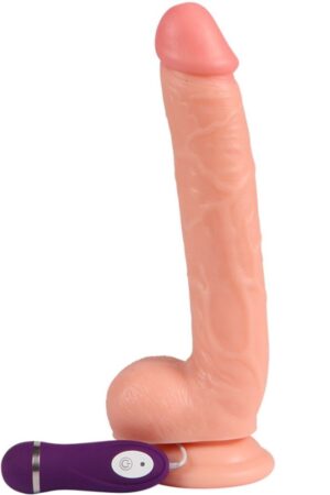 SHEQU - OPTIMUS VIBRATING DILDO WITH REMOTE CONTROL 28 CM