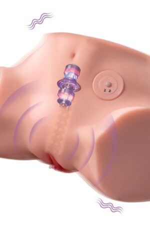 XISE - FENNIE SHAKING REALISTIC MULTIPOSITION VAGINA AND ANUS MASTURBATOR WITH VIBRATION