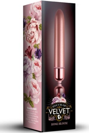 ROCKS-OFF - VIBRATING BULLET TOUCH OF VELVET ROSE BLOOM 10 SPEEDS