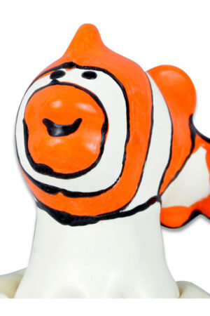 CONDOMERIE - HANDPAINTED NOVELTY CONDOMS FISH ORANGE