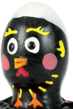 CONDOMERIE - HANDPAINTED NOVELTY CONDOMS CHICKEN BLACK