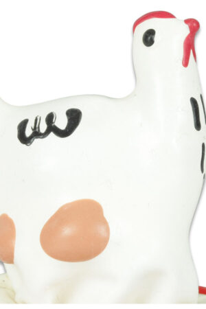 CONDOMERIE - HANDPAINTED NOVELTY CONDOMS CHICKEN WHITE