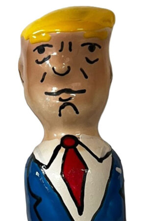 CONDOMERIE - HANDPAINTED NOVELTY CONDOMS GRUMPY TRUMP