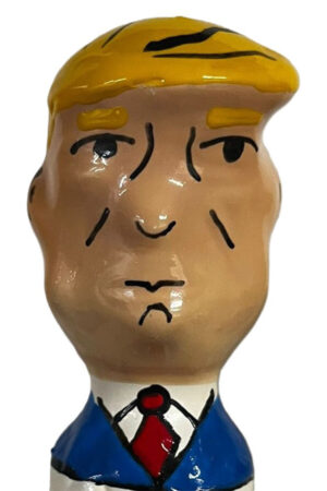 CONDOMERIE - HANDPAINTED NOVELTY CONDOMS GRUMPY TRUMP XL