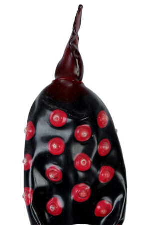 CONDOMERIE - HANDPAINTED NOVELTY CONDOMS BLACK FAKIR XL