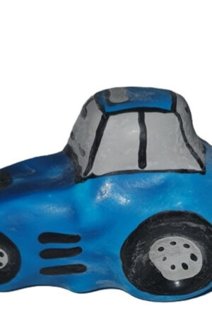 CONDOMERIE - HANDPAINTED NOVELTY CONDOMS TRACTOR BLUE XL