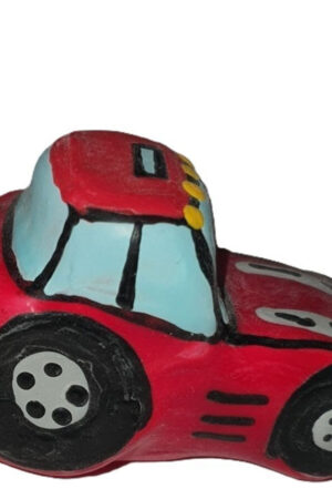 CONDOMERIE - HANDPAINTED NOVELTY CONDOMS TRACTOR RED XL