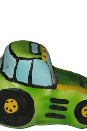 CONDOMERIE - HANDPAINTED NOVELTY CONDOMS TRACTOR GREEN XL
