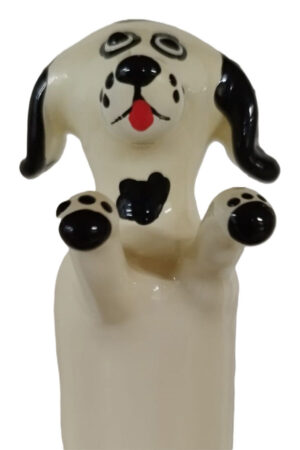 CONDOMERIE - HANDPAINTED NOVELTY CONDOMS HAPPY WHITE DOG XL