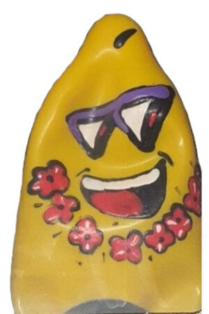 CONDOMERIE - HANDPAINTED NOVELTY CONDOMS FRIKI TIKI XL