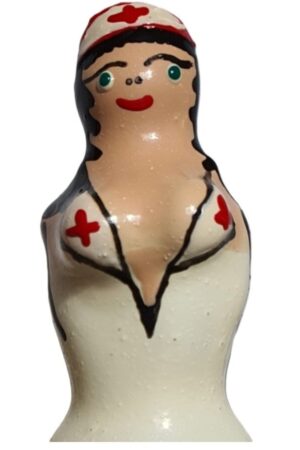 CONDOMERIE - HANDPAINTED NOVELTY CONDOMS NURSE BLOND